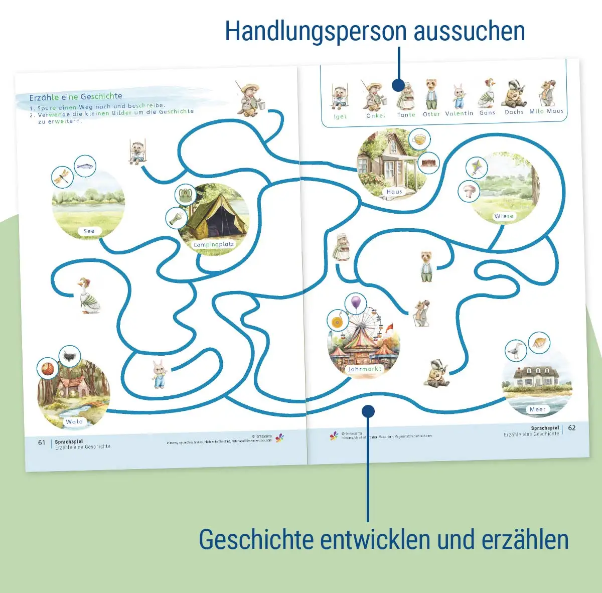 Material Logopädie - Sprachkompetenz mit Geschichten erzählen