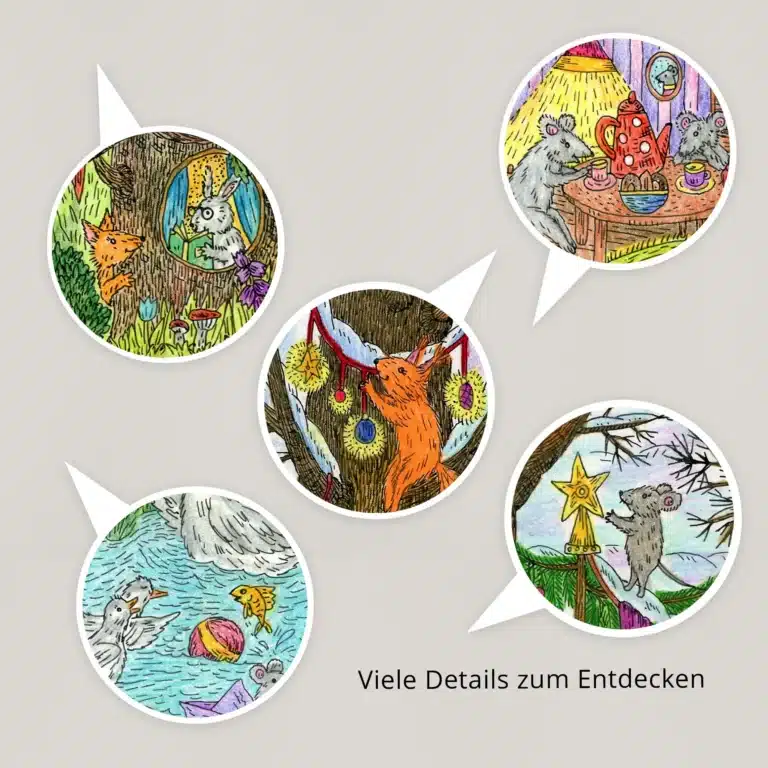 Wimmelbild Poster für Kinder – Sprachförderung und visuelle Wahrnehmung im Fokus - Viel zu entdecken