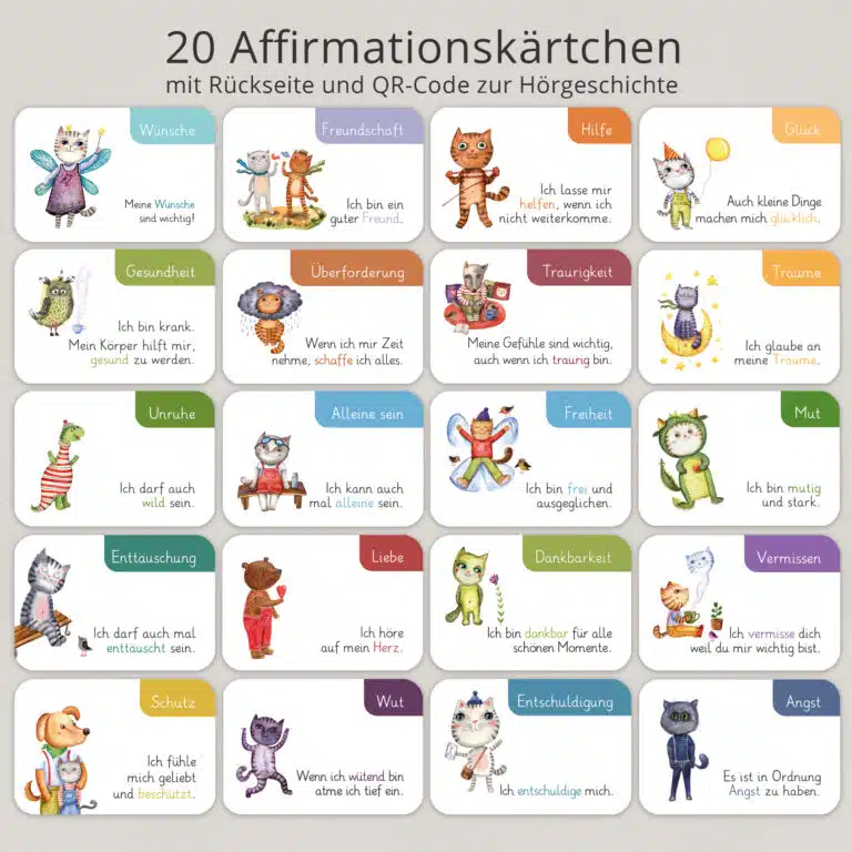 Affirmationen und Emotionen mit Kindern